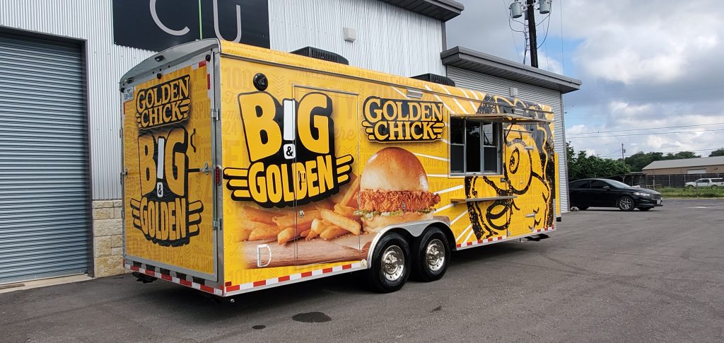 Golden Chick custom food truck
