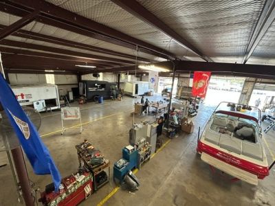 Inside the Curbside Upfitters shop
